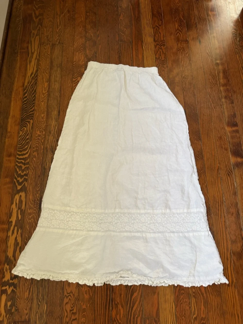 CP Shades White Maxi Linen Skirt - Picture 5 of 6